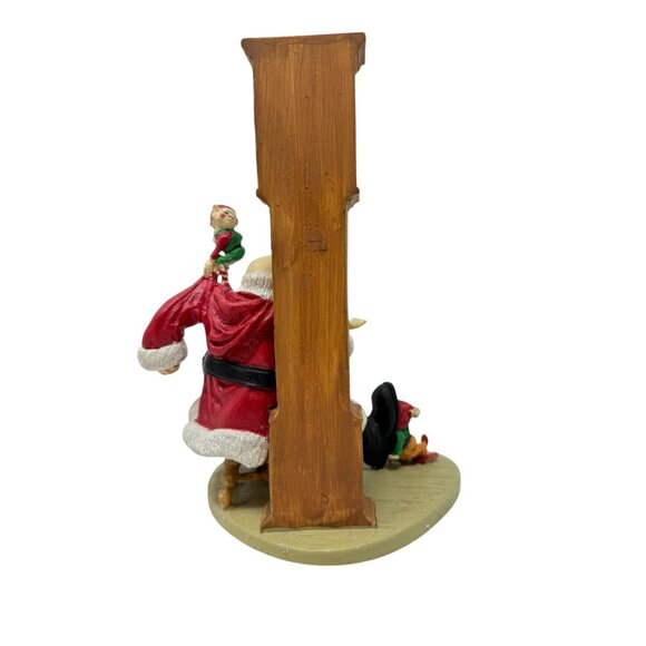 Howard Miller Santa Clock Checkin It Twice Elves List Clock Ltd Ed 1995 Vtg - Picture 3 of 13